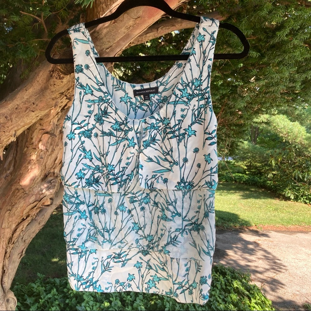 Banana Republic Tiered Floral Tank